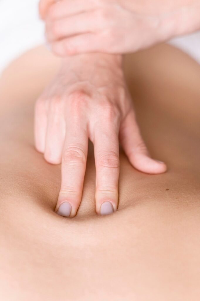 How does deep tissue massage work on the body?